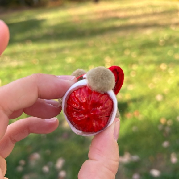 5/$25 Festive Santa Ornament with Red and White Accents 🐿️ - Picture 6 of 8